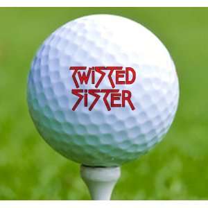  3 x Rock n Roll Golf Balls Twitsted Sister: Musical 
