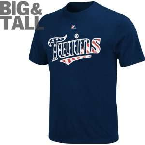  Minnesota Twins Big & Tall Stars And Stripes T Shirt 