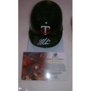   Joe Mauer Signed Minnesota Twins Baseball Mini Helmet 
