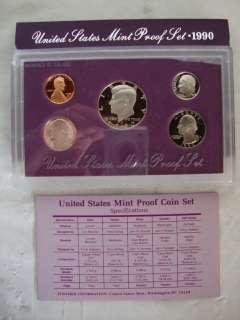 1990 United States Mint Proof Set  