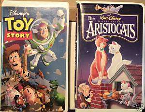 The Aristocats 1970 (VHS) Toy Story 1995 (VHS) Disney  