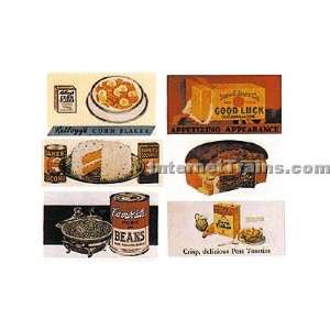 Blair Line HO/S/O Scale Large 1920s Food #1 Billboard Signs (6 per 