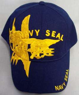 NEW NAVY SEAL MILITARY CAP HAT US NAVY TRIDENT USN EMBROIDERED ARMED 