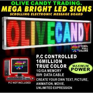  Mega Bright Programmable FULL COLOR LED Signs 16 X 78 