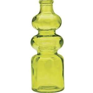   Green Vintage Colored Glass Bottle (genie design)