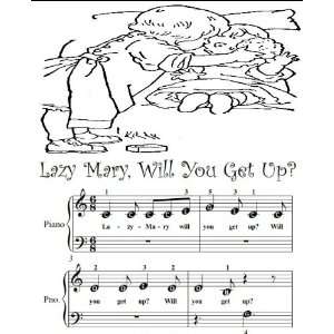 Lazy Mary Will You Get Up Beginner Tots Piano Sheet Music Traditional 