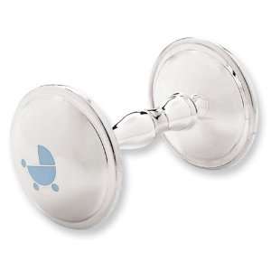  Silver plated Prince Baby Rattle Jewelry