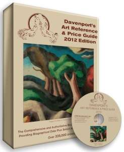 2012 Davenports Art Reference & Price Guide   BOOK and CD ROM 