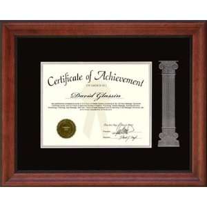  Suede Mat Certificate Frame with Etched Column