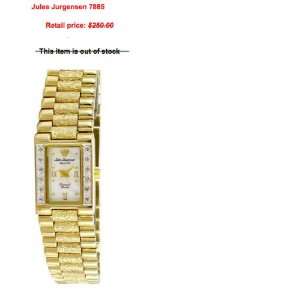  Jules Jurgensen ladies gold watch with diamonds 