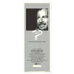  Whose Life is it Anyway? Original Movie Poster, 14 x 36 