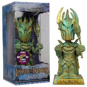  SDCC Exclusive Lord of the Rings Gold Sauron Bobble Head 