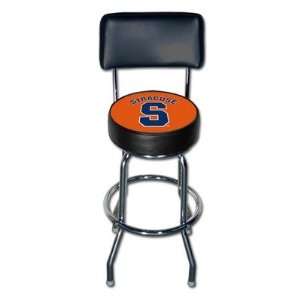 Syracuse University Orangemen Bar Stool With Backrest