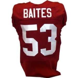  Baites #53 Alabama 2009 2010 Game Used Crimson Football 