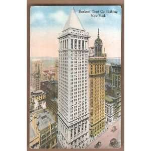  Postcard Bankers Trust Co Building New York: Everything 