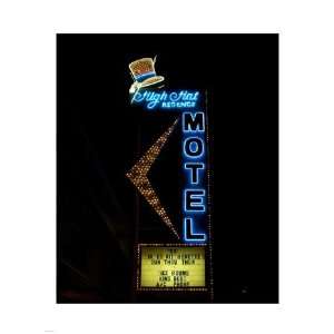  High Hat historic motel, Las Vegas, Nevada Poster (18.00 x 