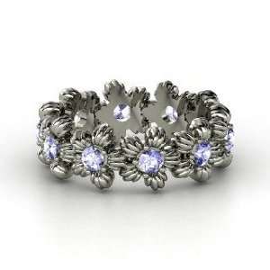    Lei Eternity Ring, 14K White Gold Ring with Tanzanite Jewelry