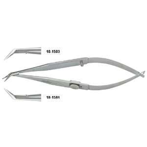 TROUTMAN CASTROVIEJO CORNEOSCLERAL SCISSORS, 4 (10.2 CM), WITH STOP 