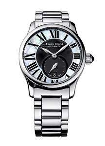 Louis Erard Womens Emotion Automatic Steel MOP Date Wrist Watch 