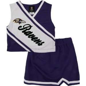  Baltimore Ravens Girls 4 6 Two Piece Cheerleader Set 