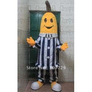  banana in pajamas mascot costume banana costume: Toys 