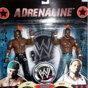 WWE Wrestling Adrenaline Series 36 Action Figure 2 Pack JTG and Shad 