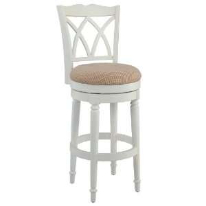 26H Katherine Swivel Counter Height Stool in Antique Cottage White 