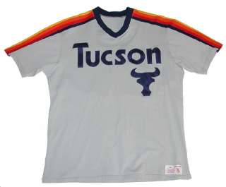   PCL Tucson Toros Houston Astros Game Used Baseball Jersey SEWN  