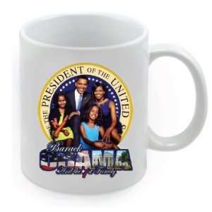 Barack Obama Family Picture 11 oz. Ceramic Commemorative Collector Mug 