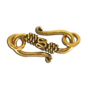   Brass Plated Bali Style Shepherds Hook Clasp: Arts, Crafts & Sewing