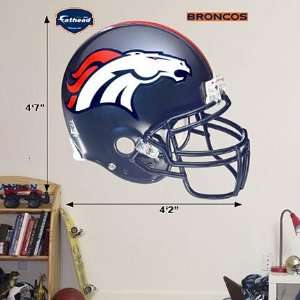  Denver Broncos NFL Helmet Fathead: Sports & Outdoors