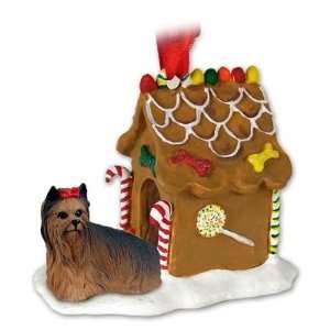  Yorkie Yorkshire Terrier Gingerbread House Christmas 