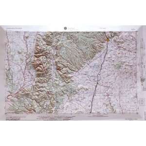   states of Colorado and New Mexico with OAK WOOD Frame: Office Products
