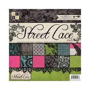  Diecuts With A View Street Lace Paper Stack 8X8 48 Sheets 