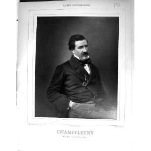  Galerie Contemporaine 1878 Baschet Portrait Champfleury 