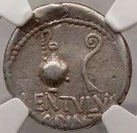 CASSIUS Julius Caesar Assassin NGC Certified Roman Coin  