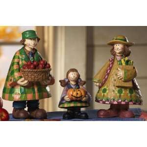   Harvest Family Trio Figurines By Collections Etc