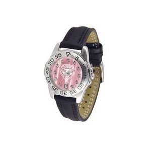  New Mexico Lobos Ladies Sport Watch with Leather Band and 