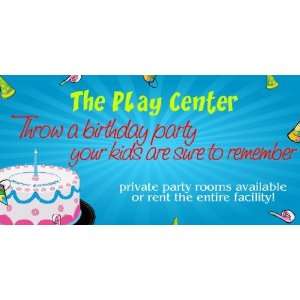    3x6 Vinyl Banner   Play Center Birthday Party: Everything Else