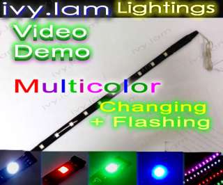 30cm 12 Red Multi Effect Flashing Flexible SMD LED Light Strip