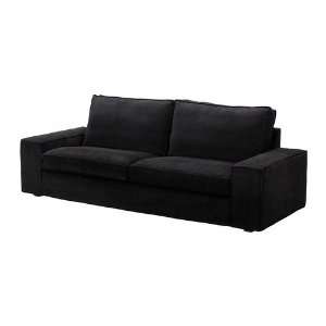   Seat Sofa Slipcover Corduroy Cover, Tranas Black