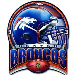    NFL Denver Broncos High Definition Clock: Sports & Outdoors