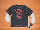 adidas boys black training camp long sleeve shirt 4t nwt