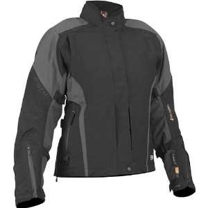  First Gear TPG Monarch Ladies Textile Jacket   Black/Grey 