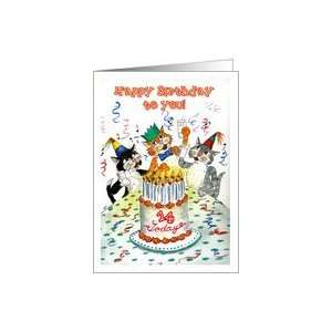    Birthday Card for 14 yr old   Singing Cats Card: Toys & Games