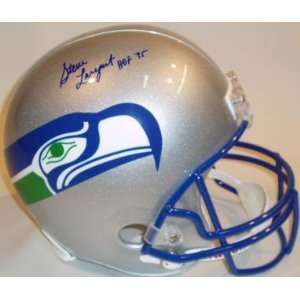  Steve Largent Autographed Helmet  Authentic: Sports 