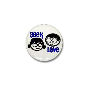 Geek Love Humor Mini Button by  Patio, Lawn 
