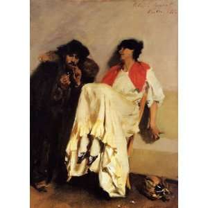  Oil Painting The Sulphur Match John Singer Sargent Hand 