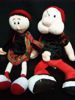 Rare Popeye 16 and Olive 17 Plush Doll Soft Toy ~ NEW  