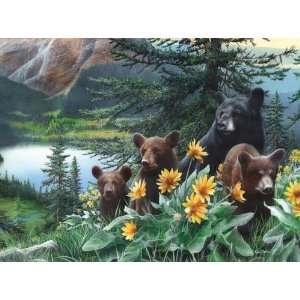    Ravensburger Sunflower Bears   1000 Piece Puzzle: Toys & Games